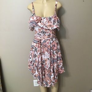 Abel the label Anthropologie Athens Pastel Zodiac dress size small